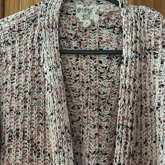 Hippee Rose Open Front Chunky Cardigan - Picture 2 of 6